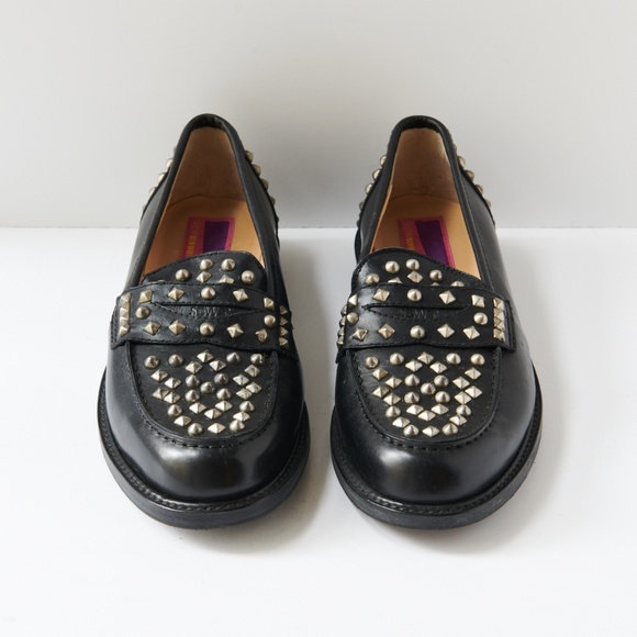 80s - SUSAN BENNIS - WARREN EDWARDS - Shoes - Men\'s - 10.5 - BLK Leather - Studs main image 5